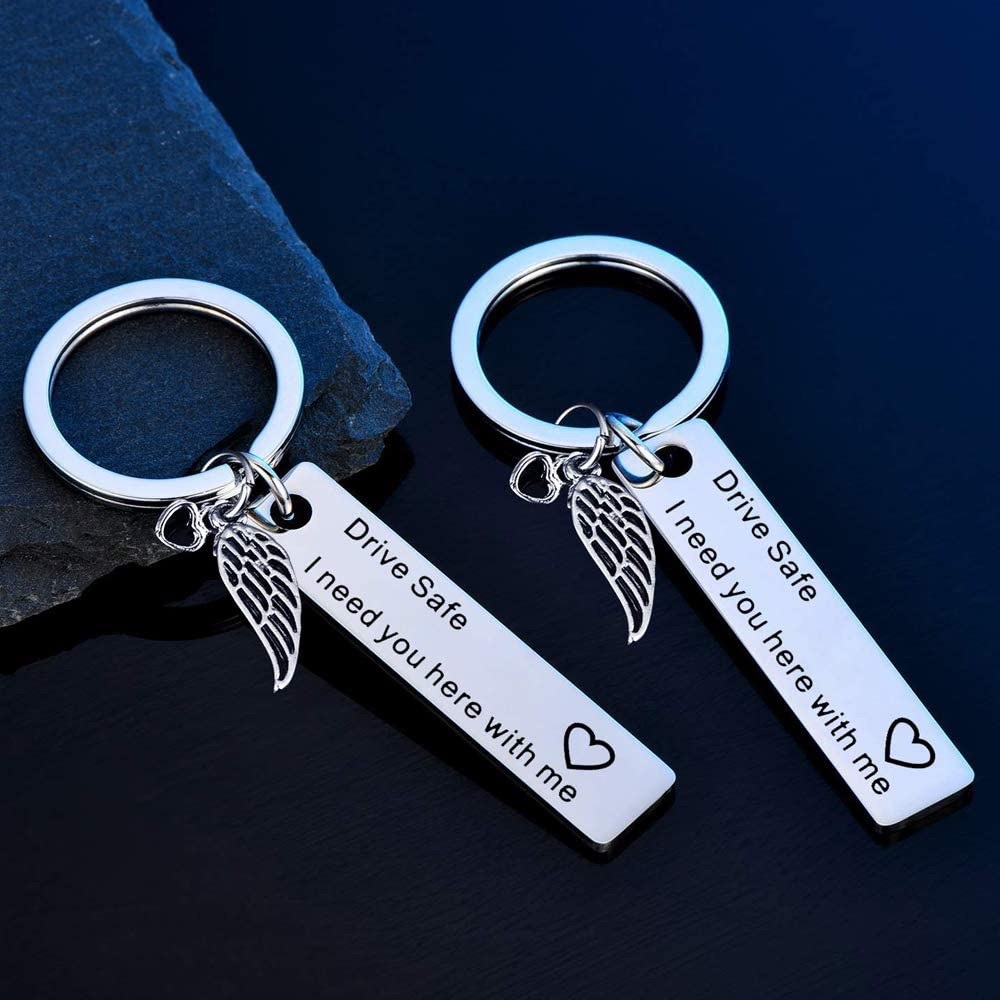 2 pcs drive safe keychain